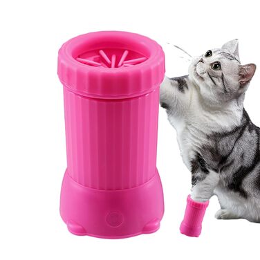 Автоматичний мийка лап для собак | USB-зарядка, для подорожей, рожевий колір