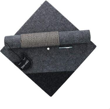 Котячий когтетоп Rosewood 40146 стильний та сучасний, з повсті та сизалю, антрацит