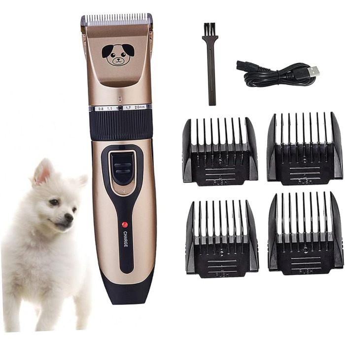 Машинка для стрижки шерсті собак Tierhaarschneidemaschine з керамічним лезом, тиха та потужна, для м'якої стрижки без пошкоджень шкіри