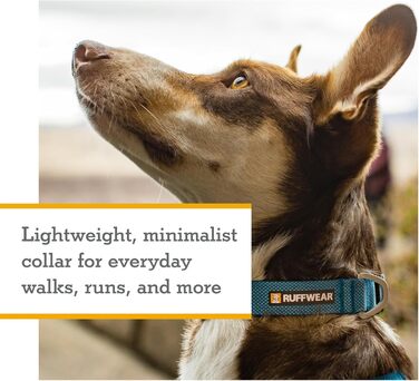 Нашийник для собак Ruffwear Hi & Light, ультраміцний та легкий, сірий Базальт, 51-66 см