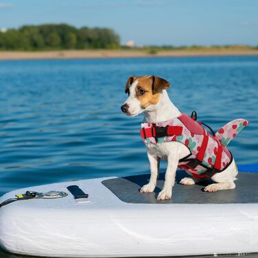 Спасальний жилет для собак AENKU: червоний (полуниця), середній розмір