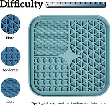 Лежанка-лікувальна килимок OHMO Schleckmatte для собак великих порід, цуценят та котів - 2 шт. Милий дизайн кактуса, для зняття тривоги та повільного годування, харчовий силікон (Кораловий&Вишневий)