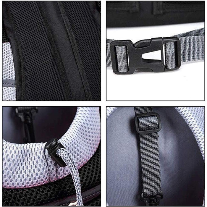 Рюкзак для кота/собаки: зручний та дихаючий рюкзак-переноска для тварин до 3 кг (чорний)