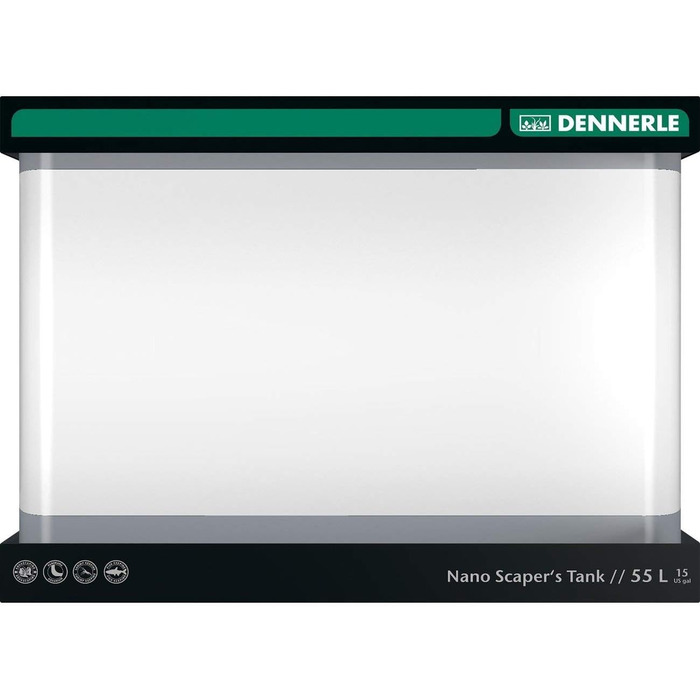 Акваріум Dennerle Nano ScapersTank 55 л для акваскейпінгу, 50×39×36 см