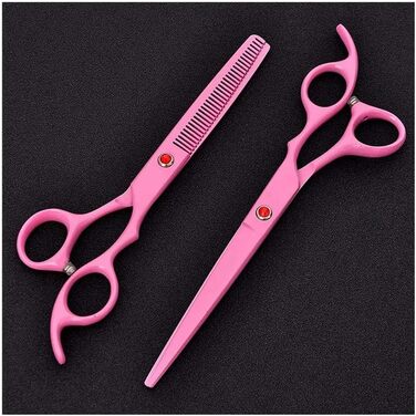 Професійна ножиця для собак, вигнута, рожева - ножиці для грумінгу