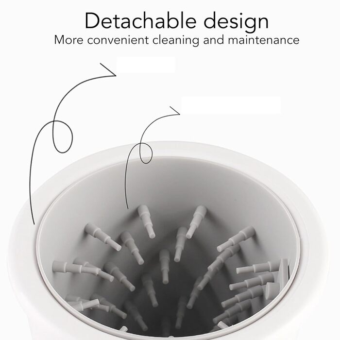 Електричний очищувач лап для собак, автоматичний перезаряджуваний мийник лап для домашніх тварин з регульованим тиском води для ретельного очищення