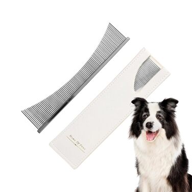 Гребінець для собак та котів, щітка для грумінгу, аксесуари для догляду за шерстю, для літніх собак, довгошерстих порід, щоденне використання, сезон линьки, для цуценят, срібна