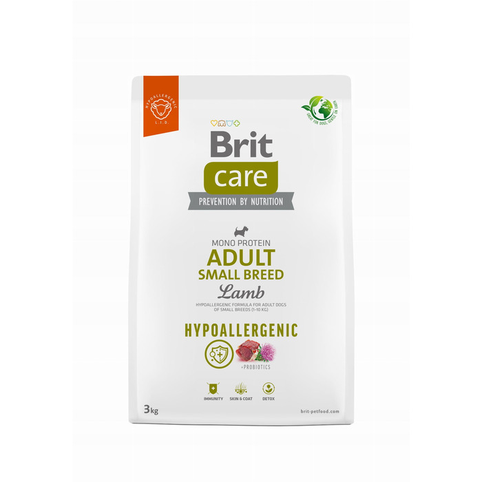 Корм для собак BRIT Care Hypoallergenic Adult Small Breed Ягнятина, 7 кг