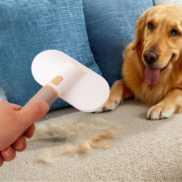 Щітка для догляду за шерстю собак - видалення шерсті, аксесуари, щітка для видалення шерсті для собак - для купання короткошерстих, довгошерстих, підшерсткових собак вдома, в приміщенні, квартирі, офісі, гуртожитку, на меблі