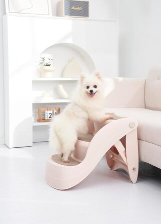 Сходинки для тварин Lanco – 3 сходинки для котів та собак. Міцний та неслизький матеріал. Розміри: 50 x 38 x 38 см