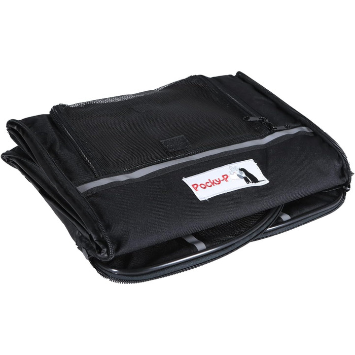 Транспортна сумка для собак H4L чорна 38x28x30 см - переноска, переносна сумка, бокс для собак