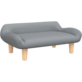 Крісло-ліжко для собак, м'яке ліжко для тварин, лежанка для собак та котів, сірий колір, тканина