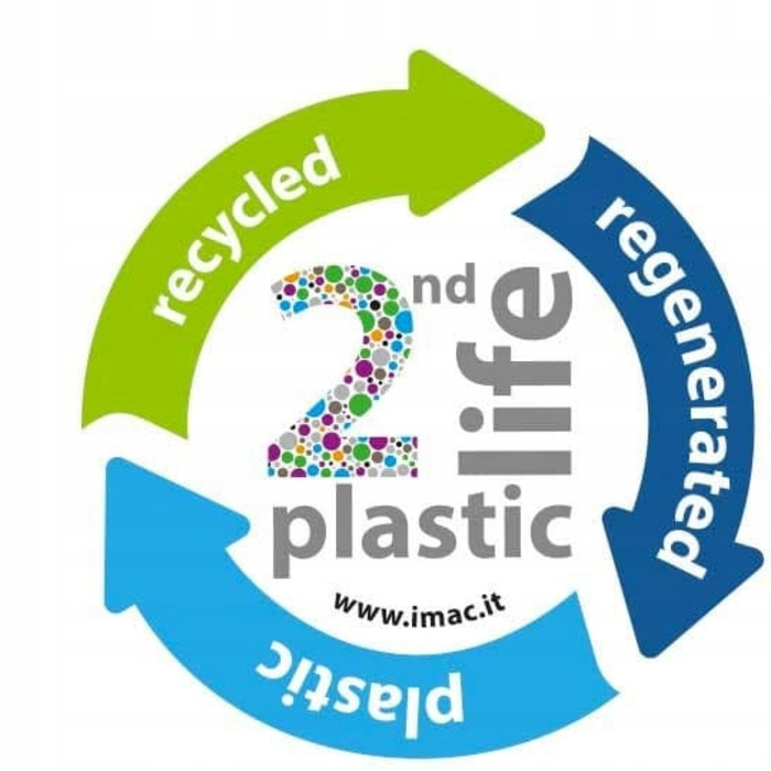 Лоток-туалет для котів ZUMA SECOND LIFE ECO, синій, італійська преміум-якість