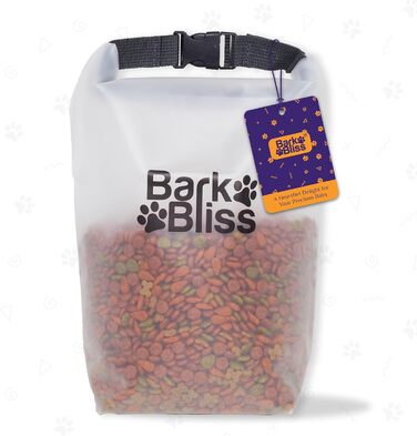 Набір для зберігання корму для собак BarkBliss, 25 порцій, зручний контейнер для подорожей, 3 кг, ідеально для кемпінгу та подорожей