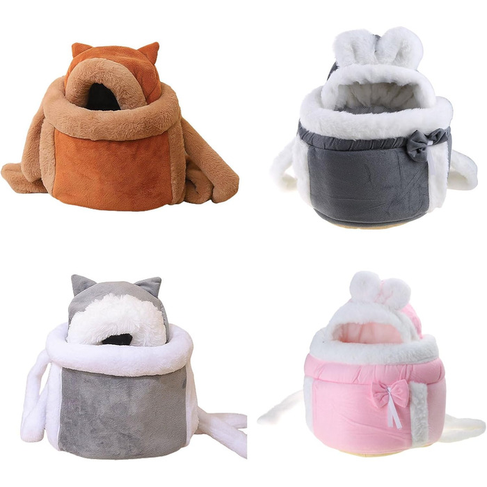 Рюкзак для собак - переноска для маленьких собак, сірий, L