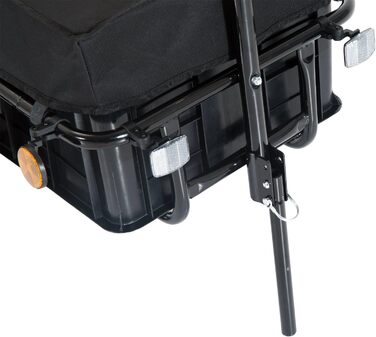 Причіп для велосипеда HOMCOM з тентом, вантажопідйомність до 40 кг, 144 x 59 x 80 см