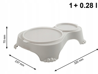 Контейнер для корму на колесах Rotho ARCHIE 38 л (до 18 кг)