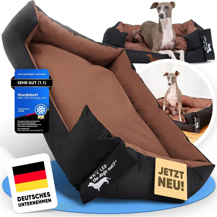 Міцне собаче ліжко для великих і маленьких собак, цуценят та літніх тварин. Собаче ліжко-софа, кошик з подушкою. Світлі та темні кольори, середні породи, з м'якою оббивкою. Виберіть колір S onyx