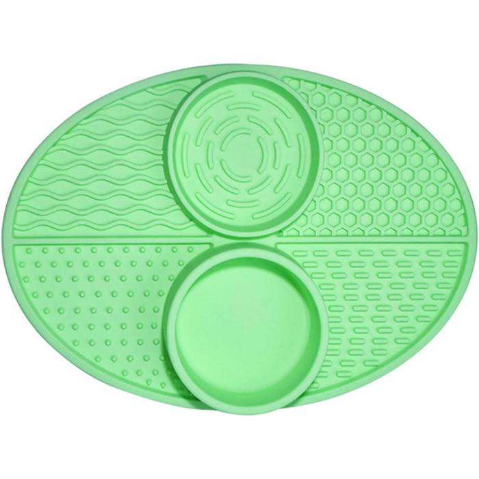 Килимок для повільного годування домашніх тварин Greabuy: для собак, котів, силікон, покращує травлення, зелений
