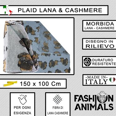 М'яка ковдра для домашніх тварин Luxus 150x100 см – Кашемір-мікс або штучне хутро, стильна та миюча, для собак та котів (собаки 20 см, вовна-кашемір)