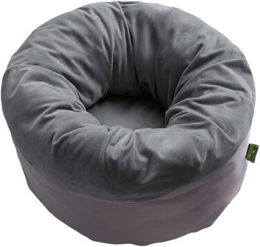 Ліжко для домашніх тварин HUNTER Miranda, сірий антрацит, 50x50 см, м'яке та плюшеве, для собак та котів