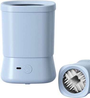 Автоматичний очищувач лап для собак Hogvinnatil | Пристрій для догляду за тваринами, захист від бризок | Для дому, подорожей, кемпінгу, прогулянок (Блакитний)