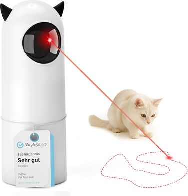 Автоматичний лазерний вказівник для котів PetTec® - інтерактивна іграшка для котів, 24/7 зайнятість