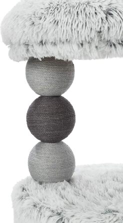 Дряпка для котів TRIXIE Harvey 73 см сірого кольору – кігтеточка з затишною печерою та зручною лежанкою, стабільна та комфортна – 44540