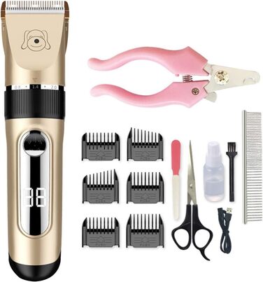 Машинка для стрижки тварин ELEOPTION: тиха, бездротова, акумуляторна для собак та котів