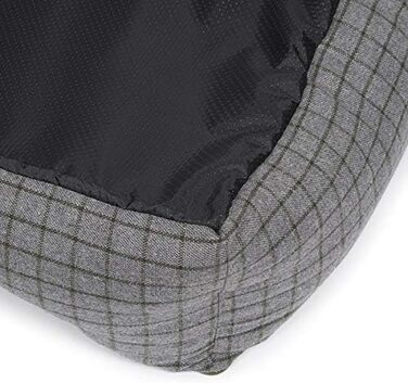 Квадратне собаче ліжко Petface Moosgrünes з двостороннім подушкою, машинне прання, розмір M (1 шт.)