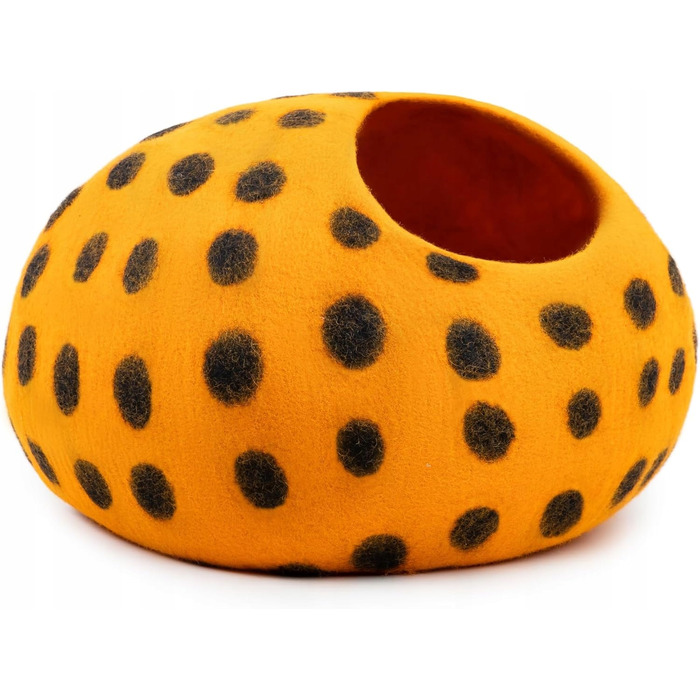 Ліжко-будиночок для котів Woolygon з 100% мериносової вовни, ручна робота, ECO