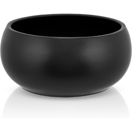 Керамічна годівниця для собак hej.mo | Чорна | Діаметр 16 см, об'єм 0,9 л | Міцна, для миття в посудомийній машині, стійка до подряпин та укусів | Годівниця для маленьких та середніх собак