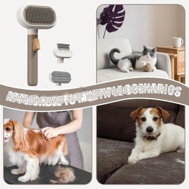 Щітка для собак при линянні | Інструмент для догляду за шерстю та видалення шерсті | Гребінець для котів та собак, щітка для підшерстя | для миття коротко- та довгошерстих собак вдома, в квартирі, офісі, гуртожитку, на меблі