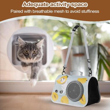 Сумка-переноска для тварин | Сумка через плече для котів, ідеальна для подорожей, хандер, для піших прогулянок, кемпінгу та подорожей