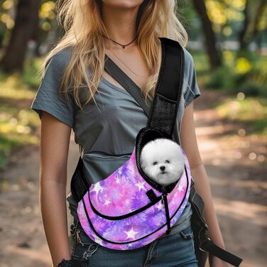 Сумка для собак COEQINE, рожева сумка-переноска для маленьких собак, стильна сумка через плече, зручна для подорожей