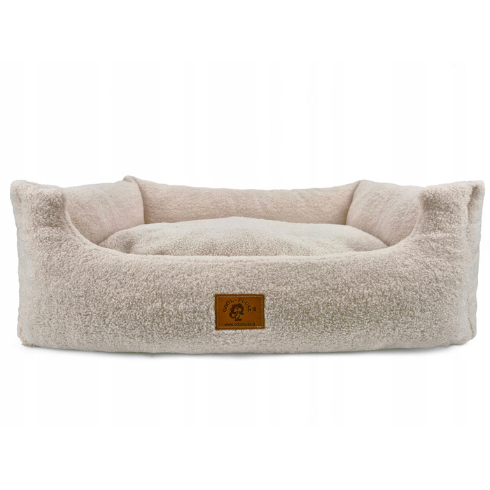 Ліжко-диван для собак Odol-Plusz, рожеве, прямокутне, розмір L 95x75 см