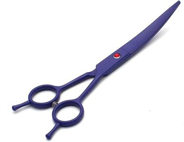 Професійна ножиця для собак, вигнута ножиця, ножиці для догляду за шерстю собак, набір BeautyScissors, підходить для стрижки шерсті тварин (фіолетовий)
