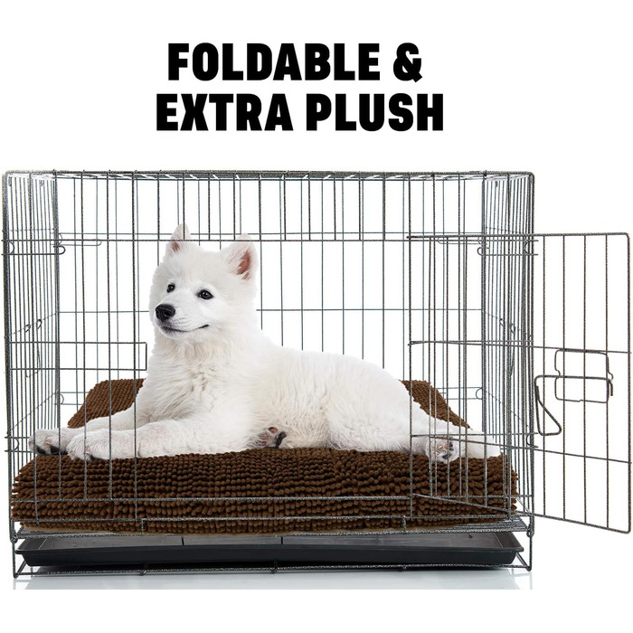 My Doggy Place Downtown Pet Supply килимок для собак і котів, мікрофібра, водопоглинаючий, пральний, коричневий, 119x74 см, для великих собак