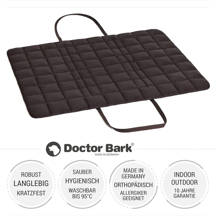 Сумка для собак та господарів Doctor Bark, зручна подорожня ковдра, підходить для алергіків, прання при 95°C, великий розмір, коричневий колір
