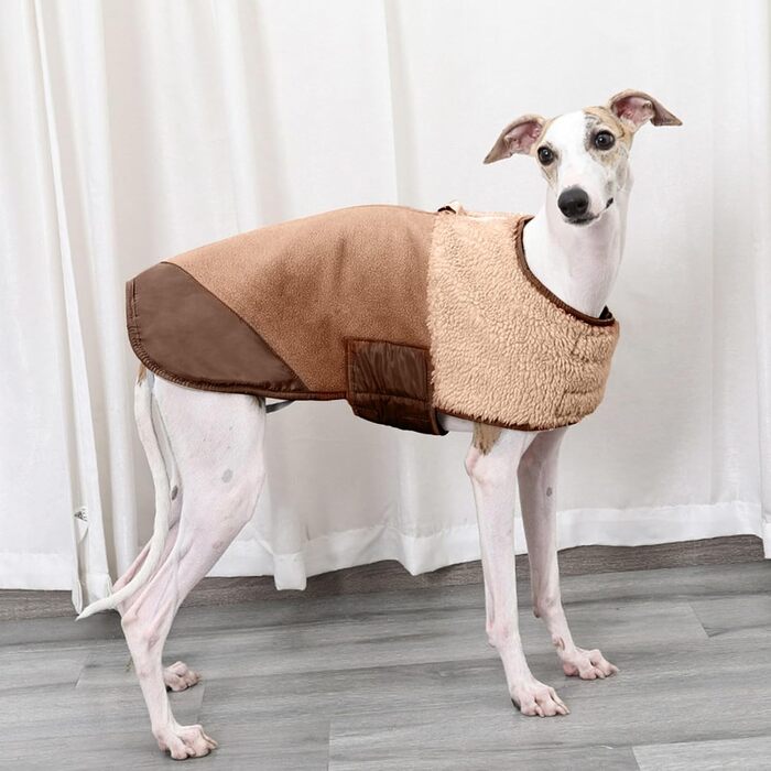 Зимовий теплий куртка для собак - регульований одяг для домашніх тварин, теплий зимовий одяг для собак, для маленьких та середніх цуценят, для дому та вулиці, для прогулянок (L)