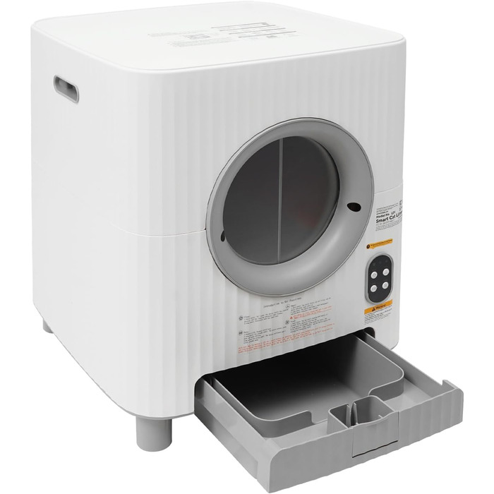 Автоматичний самоочисний лоток для котів з великим об'ємом. Електричний лоток для котів, інтелектуальний, самоочисний, великий, автоматичний.