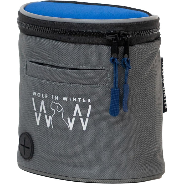 Сумка для ласощів для собак Quickdraw – для тренувань з клікером та відходами – зручна, з відбиваючими елементами (L, блакитний)