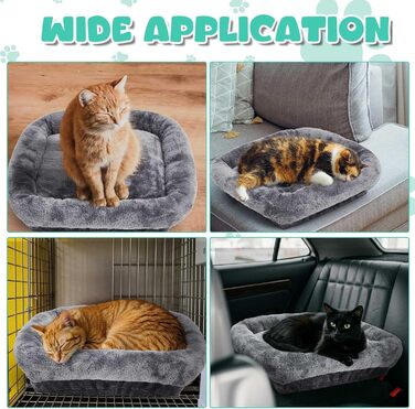 Подушка на платформу для котячого будиночка Abbylike, сіра, 40x40 см, 2 шт.