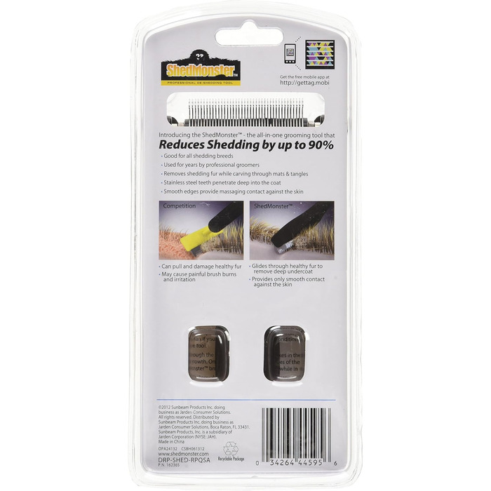 Стригучий гребінь Kerbl 81944 для короткошерстих тварин, 40 лез, видалення шерсті