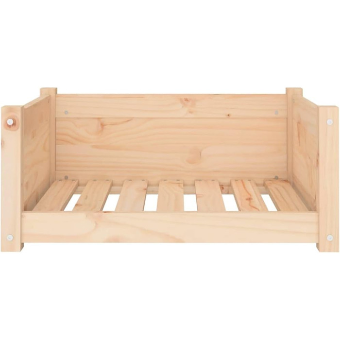 Ліжко для собак та котів біле з масиву сосни. Велике, середнє, зручне, 65,5x50,5x28 см. З інструкцією з монтажу.