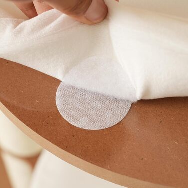 Кігтеточка для котів CareCooo 135 см з товстими стійкими стовпчиками, з будиночком, захистом від перекидання, з сизалю, водонепроникна, для великих котів, коричнево-біла