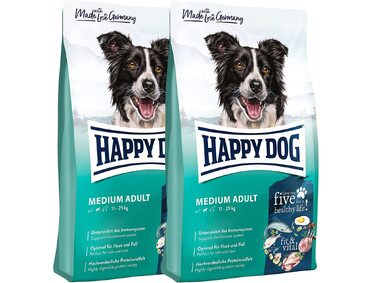 Корм для собак Happy Dog fit & vital Light, низькокалорійний сухий корм для дорослих собак середніх порід, 4 кг