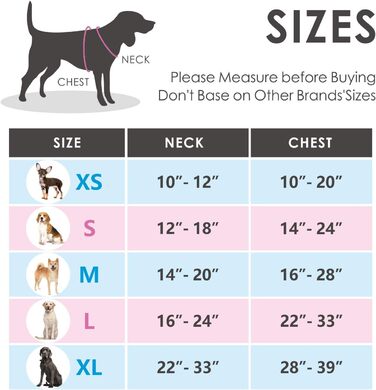 PHOEPET регульована антиковзна шлея для собак XL, сіра, з ручкою, відбивачем та 2 металевими кільцями