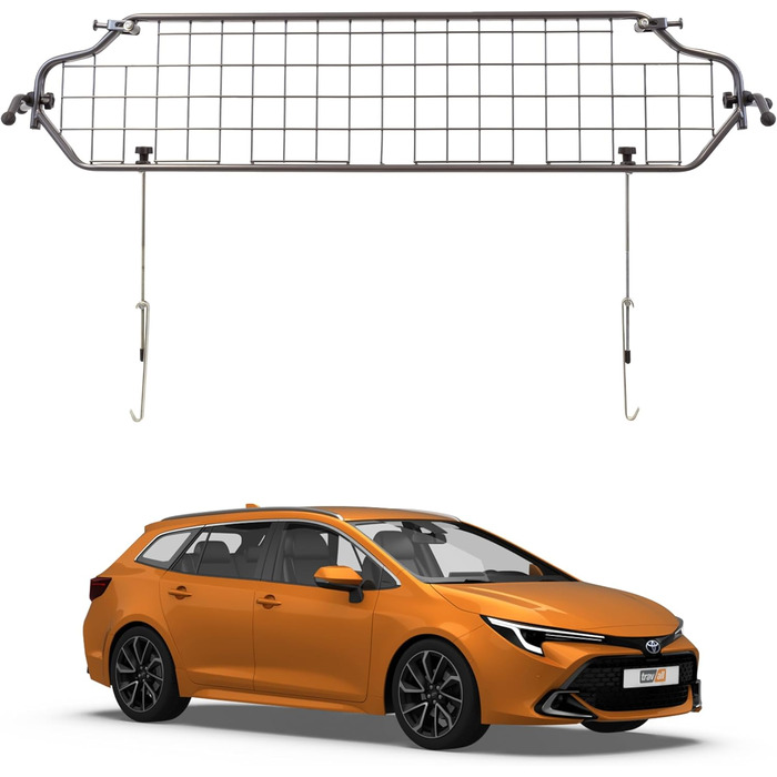 Сітка для собак Travall Toyota Corolla (2020-): захист багажника, сітка для транспортування собак, міцна сталева сітка