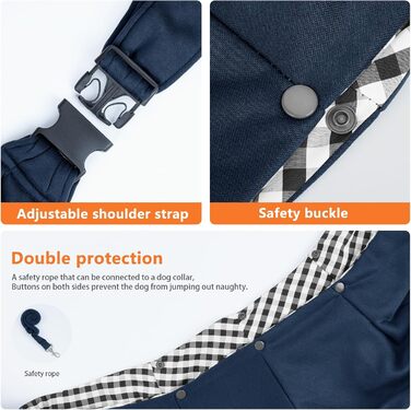 Сумка-переноска для собак Coolzon, 7 кг, дихаюча, регульований ремінь, для цуценят, блакитна та зелена